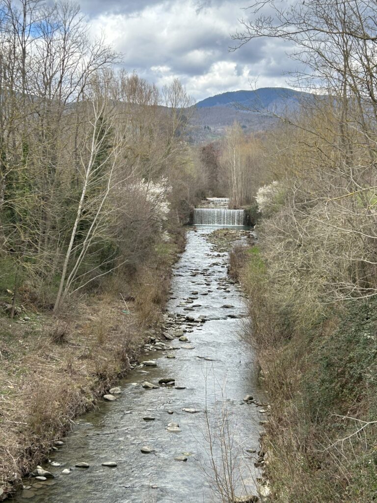Torrente Archiano tra Soci e Bibbiena nel Casentino